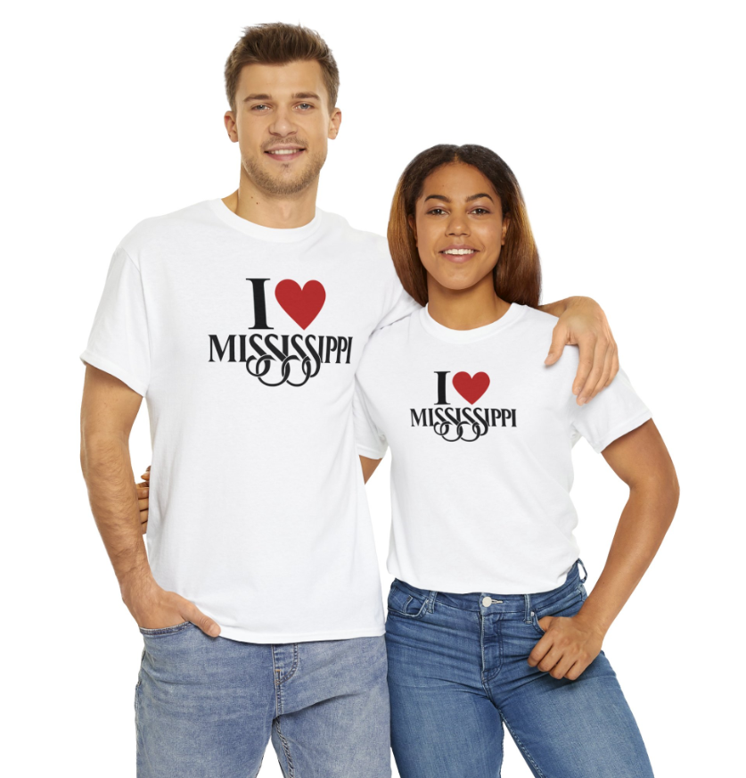 I Love Mississippi Cotton T-shirt